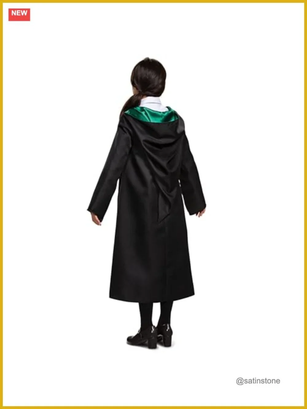 Kids Slytherin Wizard Robe Costume - Official Harry Potter Dress Up, Polyester